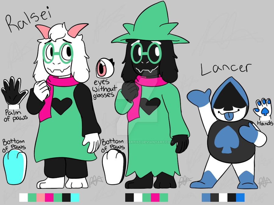 Lightener Ralsei Ralsei and lancer by rainbowlilyartist on DeviantArt