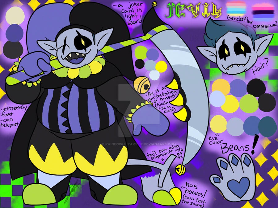 Jevil X Ramb Jevil!!! by rainbowlilyartist on DeviantArt