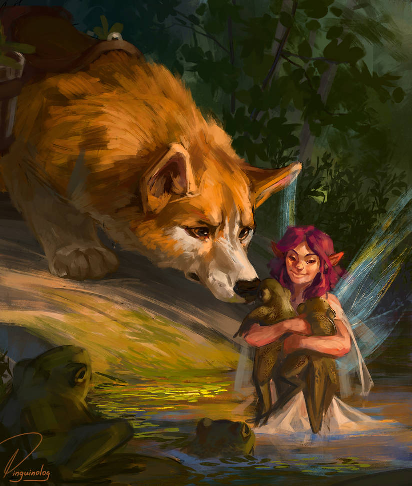 Speedpaint арт 3 друга убегают