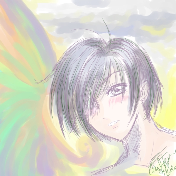 random rainbow angel thing