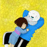 Undertale sans and frisk