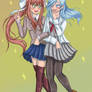 Monika and Shizuku (commission)