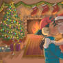 Christmas Kiss (commission)