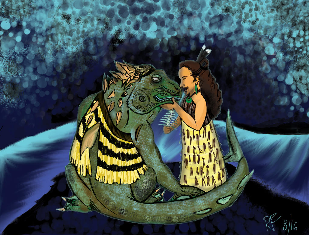 Tanifa Maori Beauty and the Taniwha by Navigirl on DeviantArt