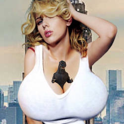 Giantess Scarlett Johansson vs Godzilla 2