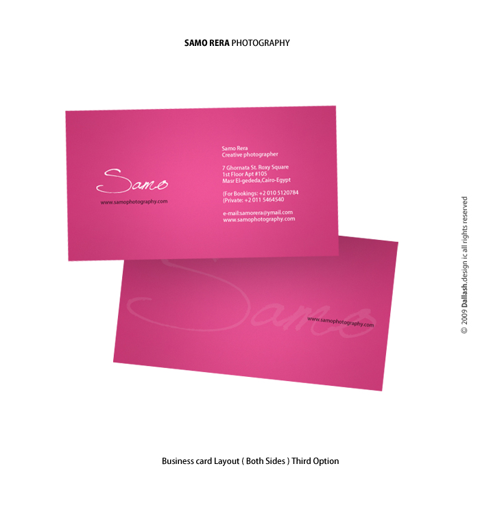 SR. Business Card - Option 3