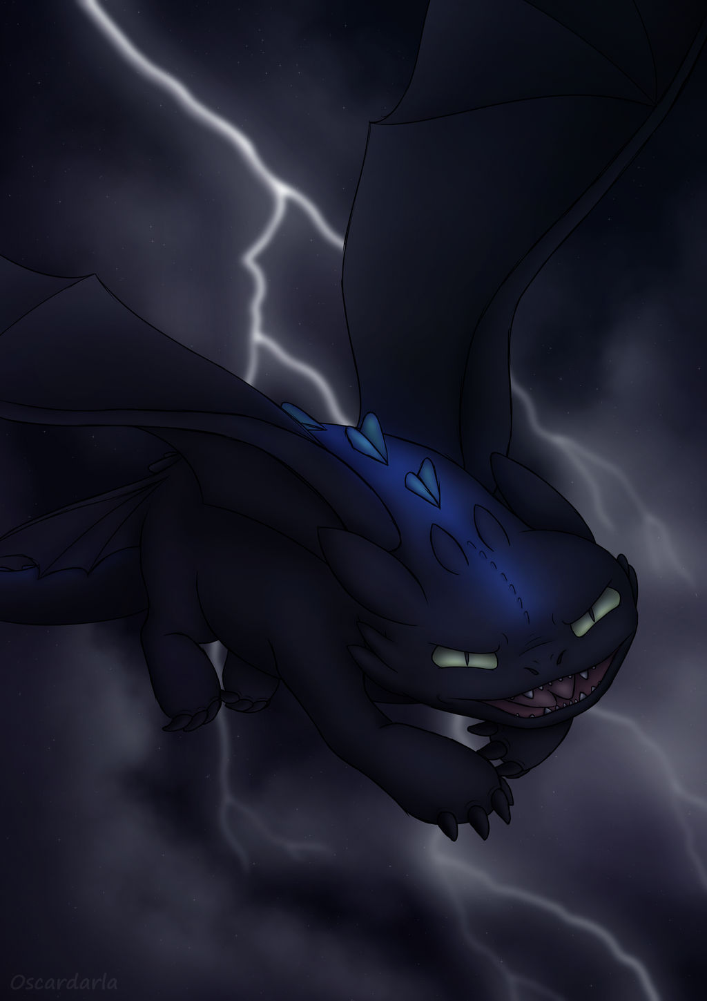 Day 19 Lightning Dragon Toothless Httyd by oscardarla on DeviantArt