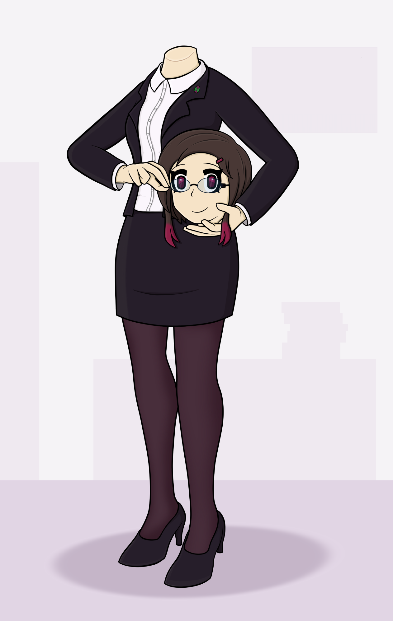 Dragaron88 Anna in the office by Dragaron88 on DeviantArt