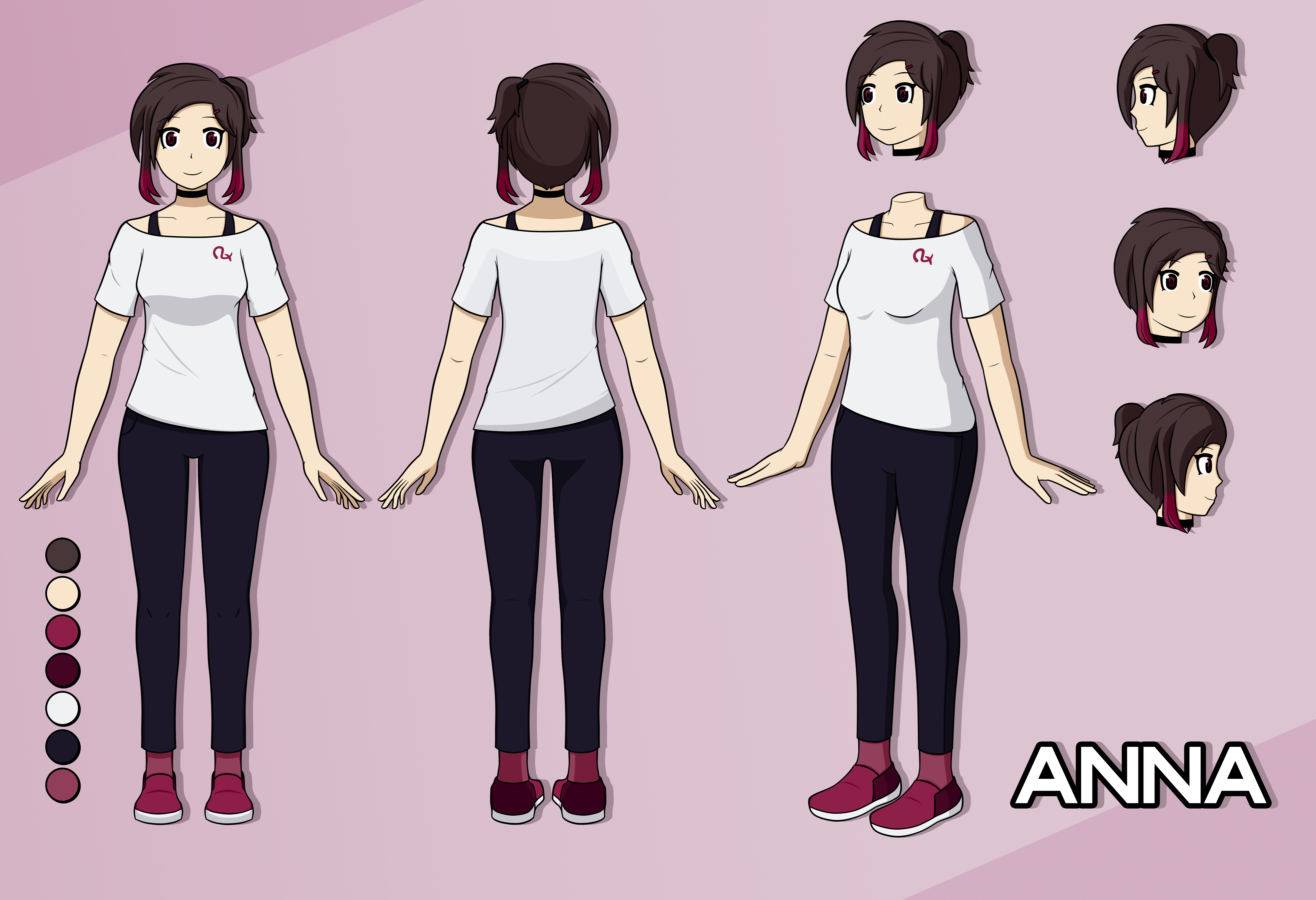 Dragaron88 Anna ref sheet by Dragaron88 on DeviantArt