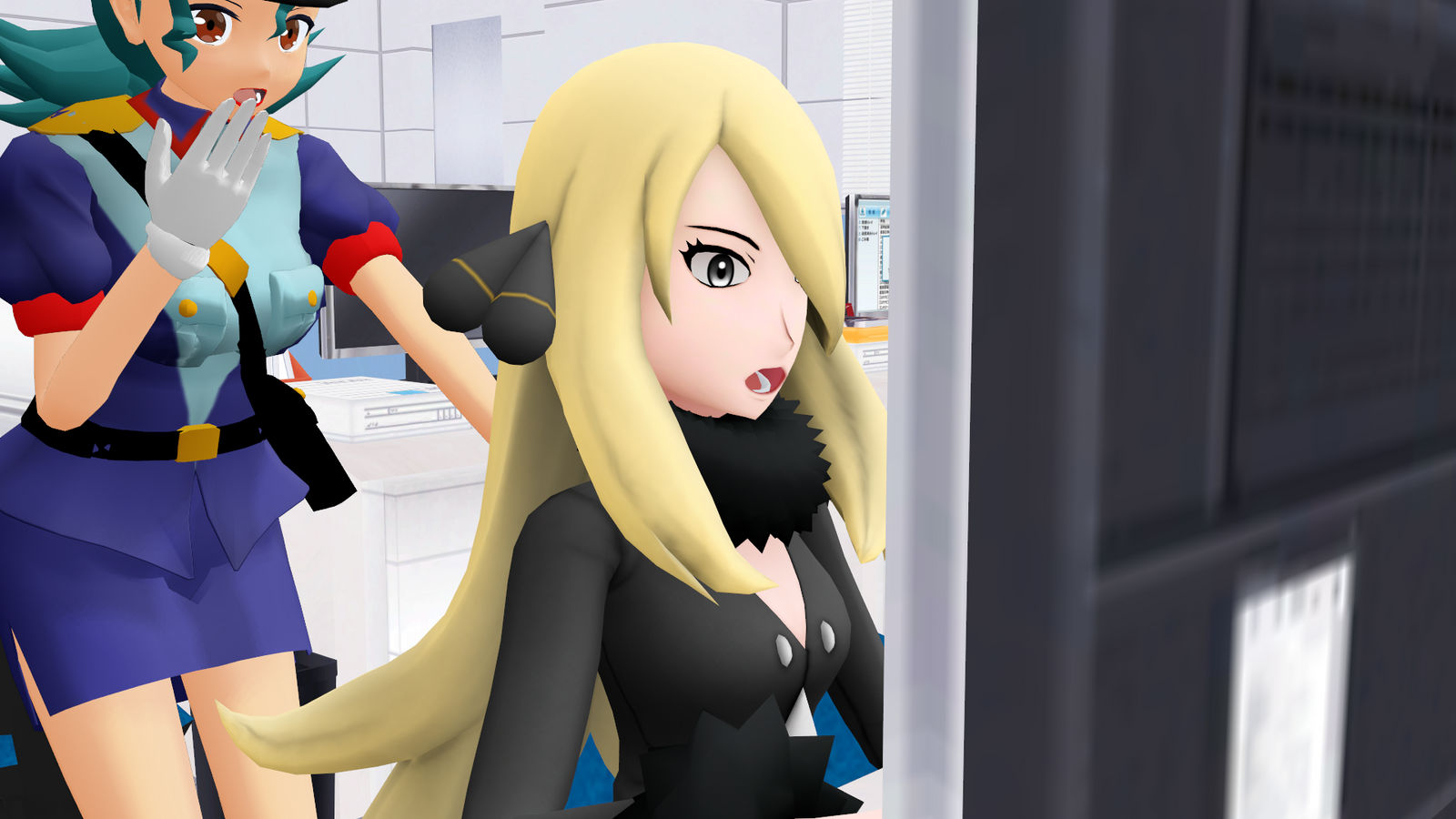Cynthia and Jenny discovers Rule 34 by LavellsEnterprise on DeviantArt