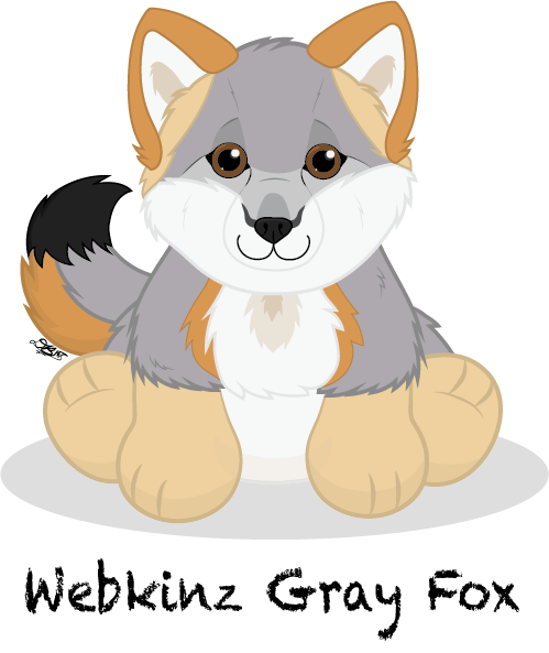 Webkinz Gray Fox by Vulpes lagopus21 on DeviantArt