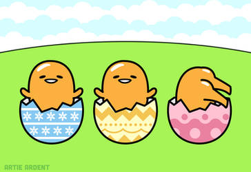 Gudetama Easter Trio