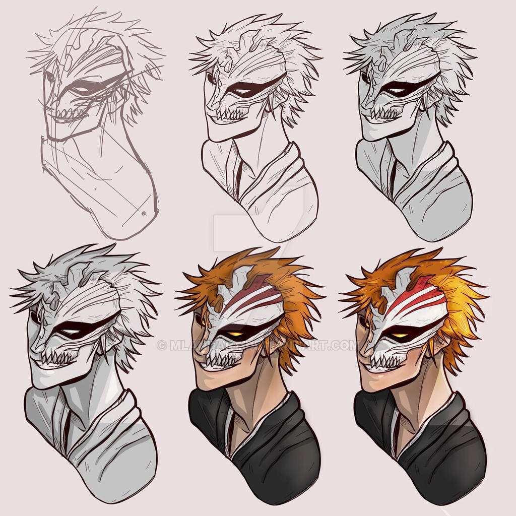 Bleach fan art process by mlandart on DeviantArt