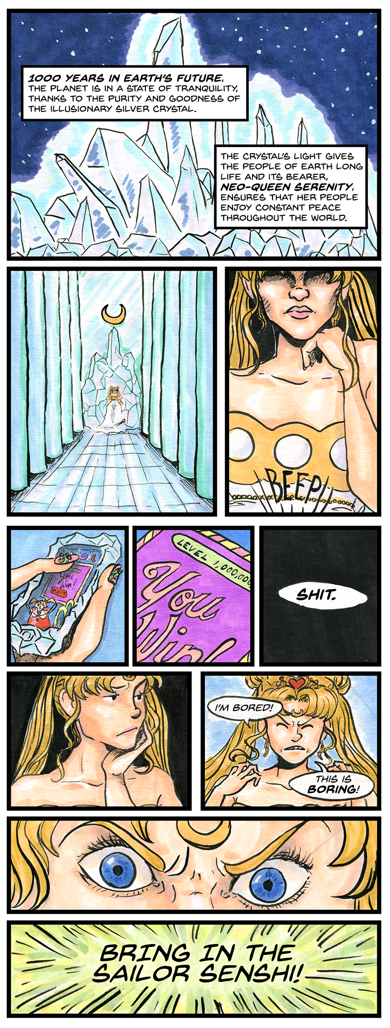 Sailor Moon Mini-Comic: Peace is Boring! (1/15)