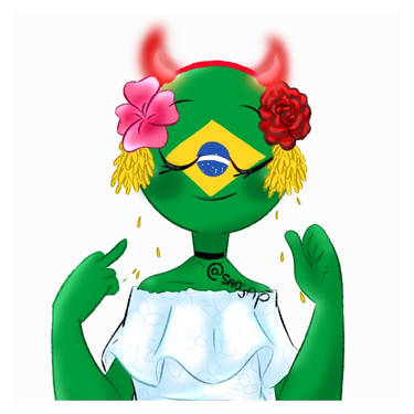 🪴Magnolia ☕️Comissões Abertas☕️🪴 on X: >here ya going brasil or brazil # CountryHumans #countryhumanbrazil #myart #idk  / X