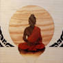 Buddha marquetry