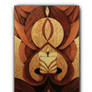Fantasy of candle (marquetry)