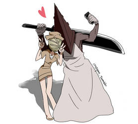 Pyramid Head and Bubble Head Nurse