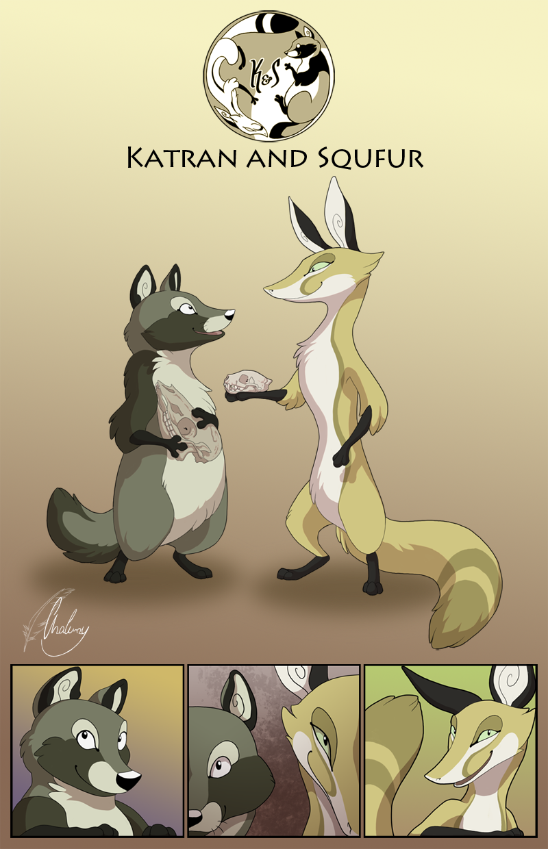 Katran and Squfur - characterdesign and icons
