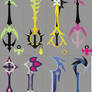 Kingdom Hearts 358-2 Keyblades