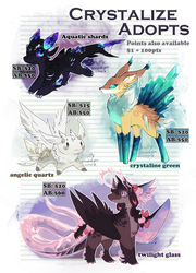 [2/4 opens] crytalize adopts auctions