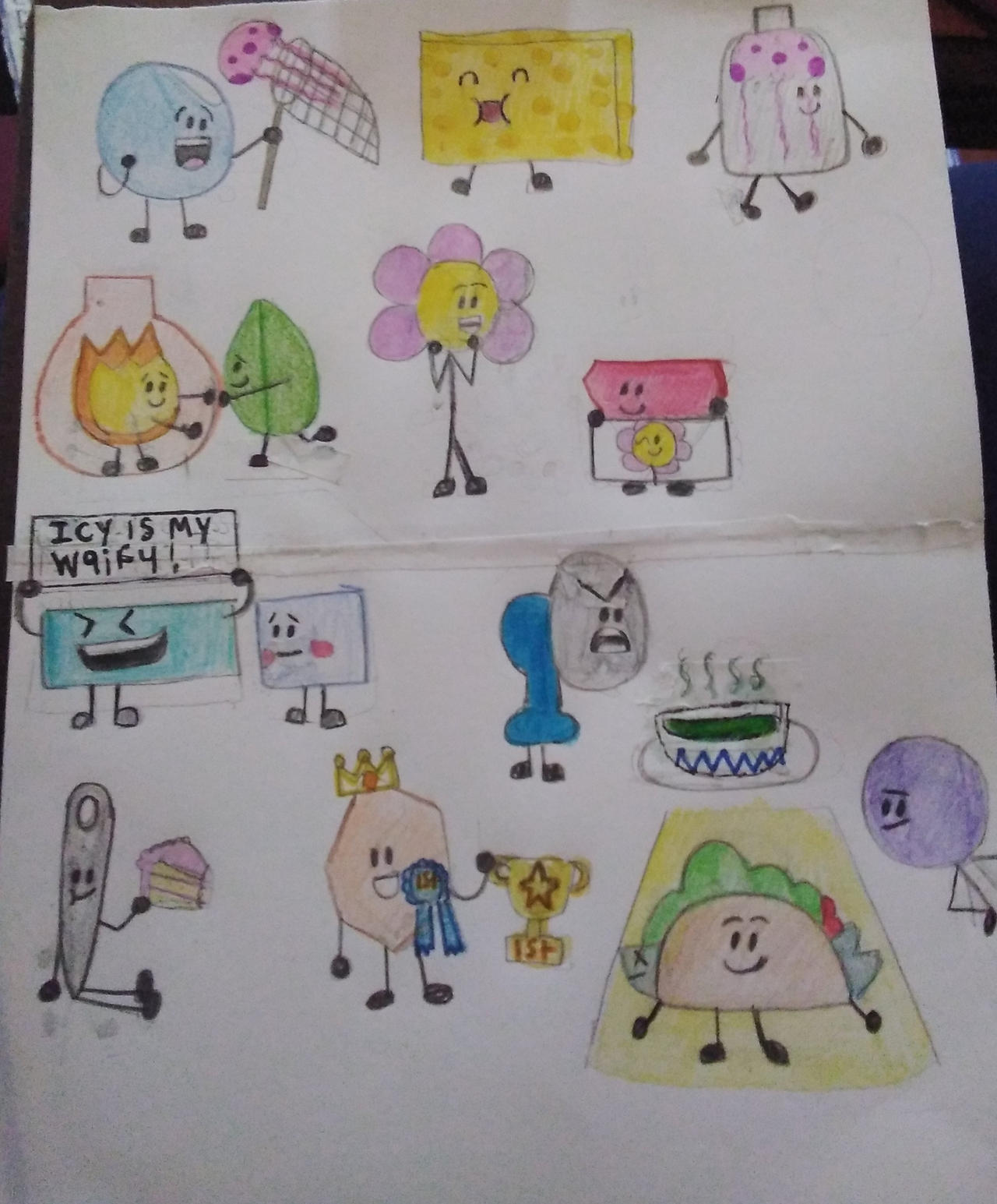 BFDI/BFB Doodles by creativelover93 on DeviantArt
