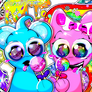 Sky and Pinki with Lollypops! (Not shipping)