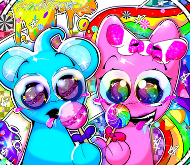Sky and Pinki with Lollypops! (Not shipping)