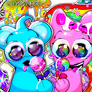Sky and Pinki with Lollypops! (Not shipping)