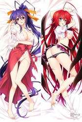 Akeno Himejima and Rias Gremory Dakimakura by AnimeDakimakuraPillo