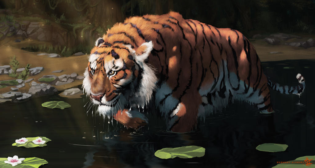 Turan Tiger (Panthera tigris virgata) by Eremav on DeviantArt