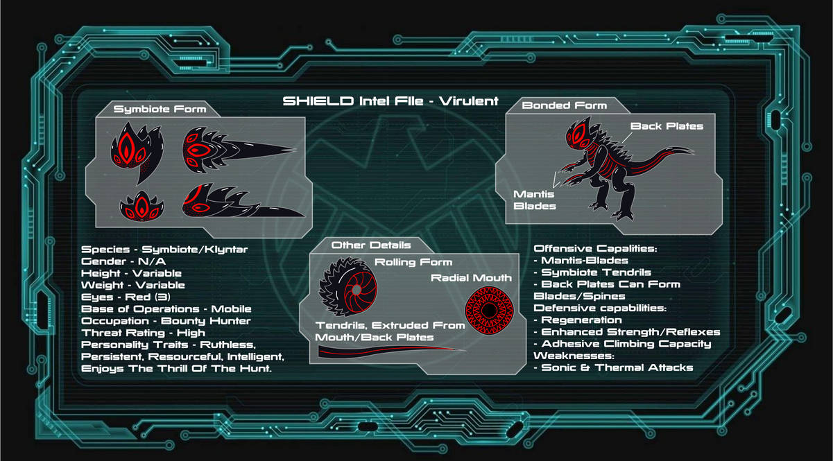 Deviantart Shield File Virulent SHIELD File/Ref Sheet by Chinook-the-Orca on DeviantArt