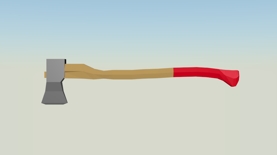 Low poly Axe