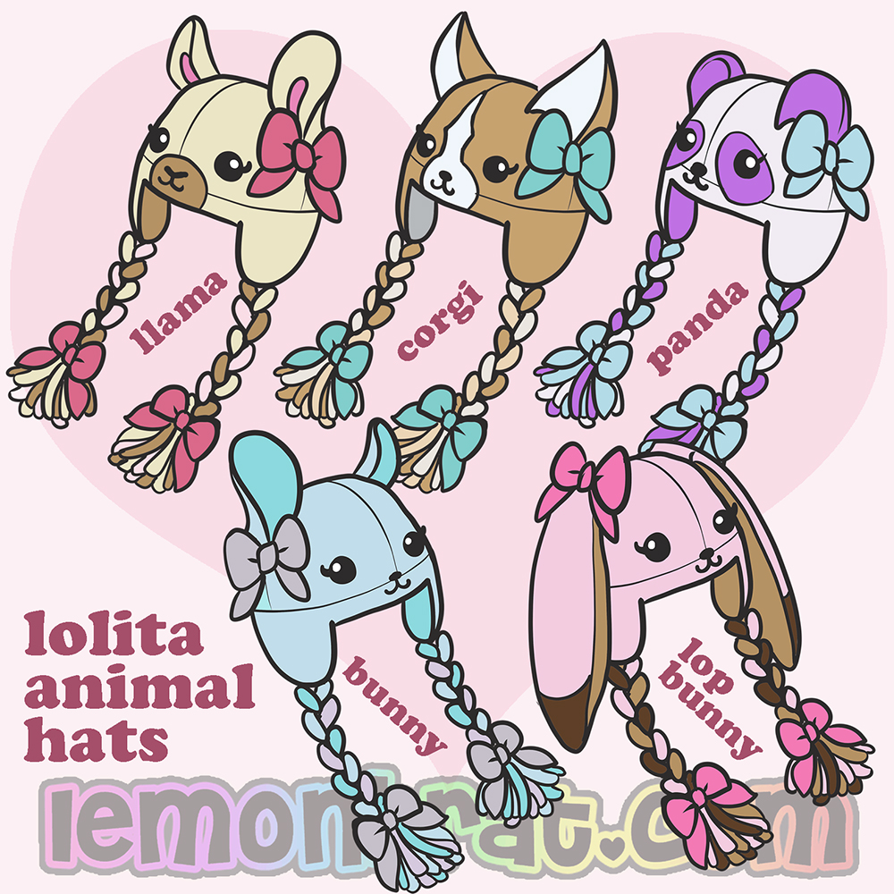 Animal Lolita Hats!