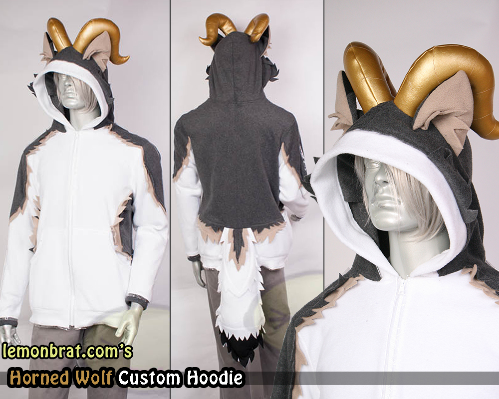 Horned Wolf Custom Hoodie