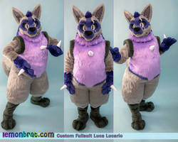 Luca Lucario Custom Digitigrade Fursuit