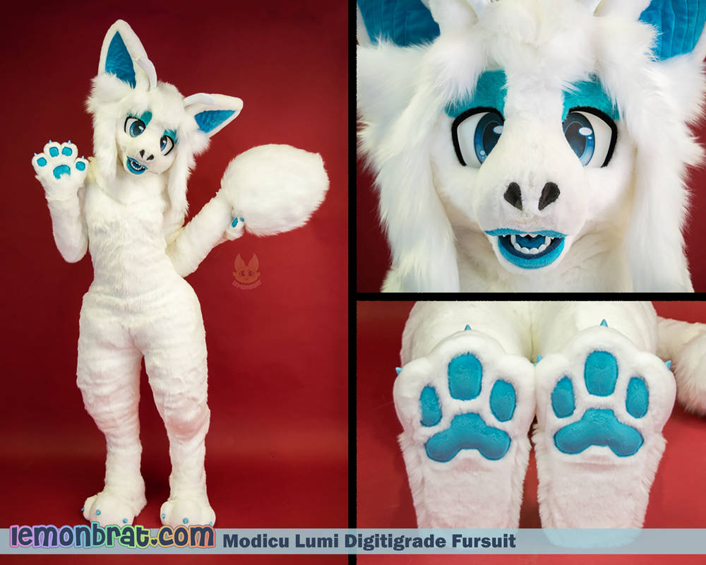 Digi Fursuit Rabbit Modicu Lumi Digitigrade Fursuit by lemonbrat on DeviantArt