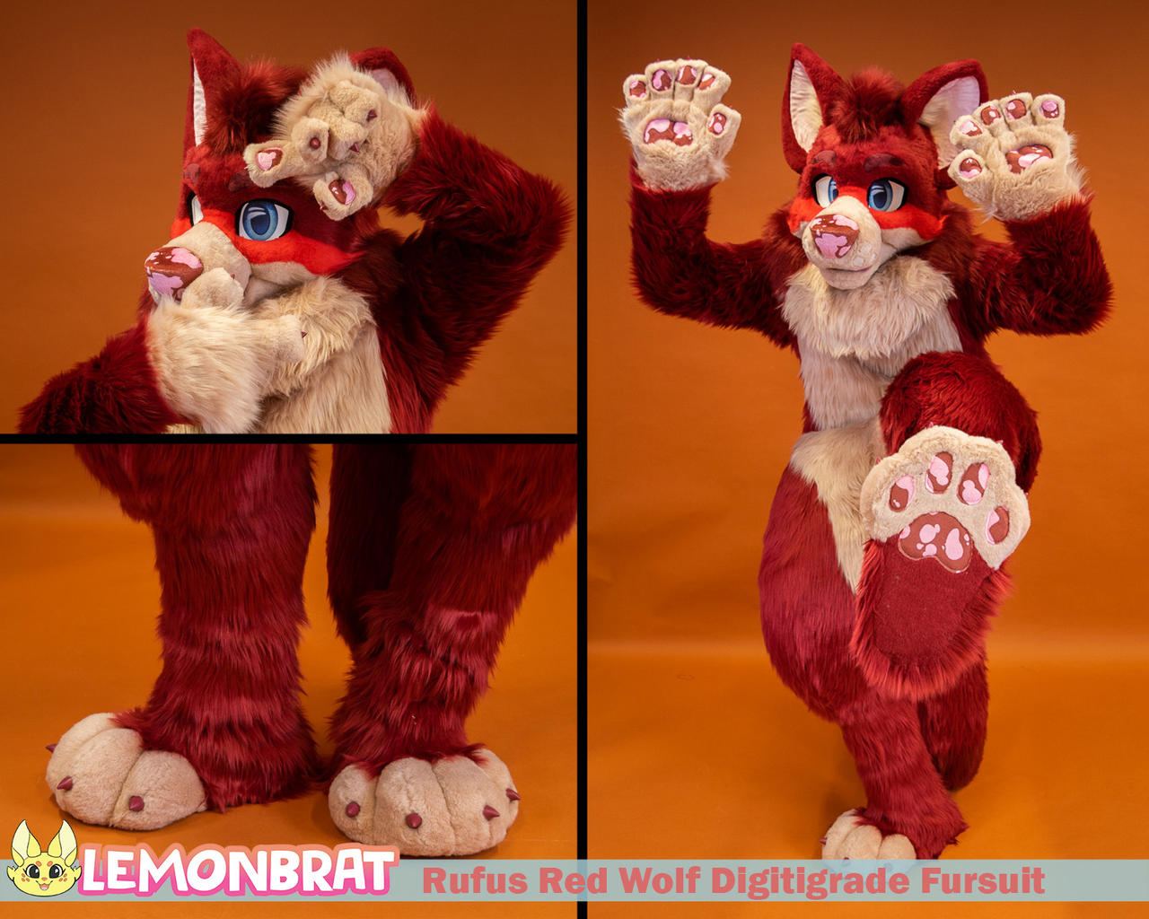 Rufus Red Wolf Digitigrade Fursuit - June 2023 by lemonbrat on DeviantArt