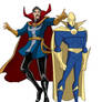 Dr Fate(DCAU) and Dr. Strange(Yostverse) 