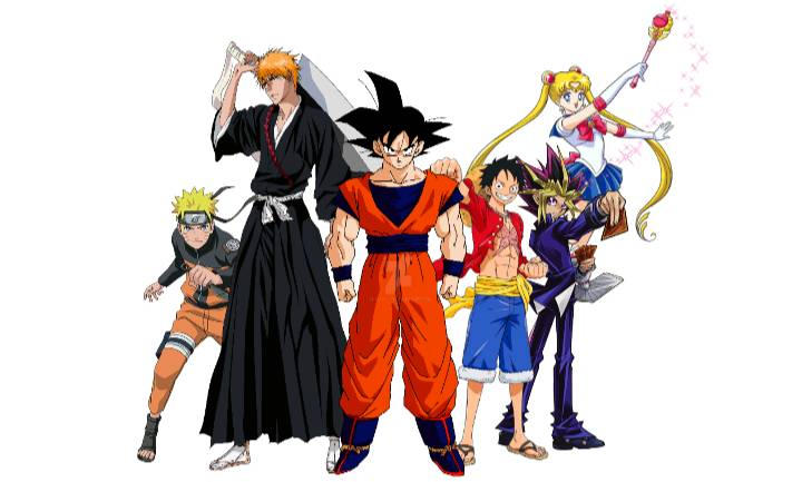 The Big 6 of Anime by NutBugs2211 on DeviantArt