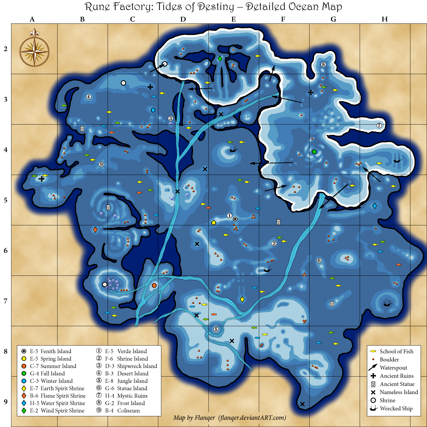 Rune Factory Tides of Destiny Map by Flanqer on DeviantArt