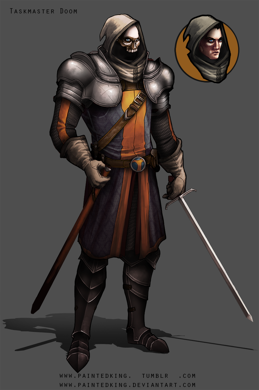 Taskmaster + Dr. Doom by asphillipsart on DeviantArt