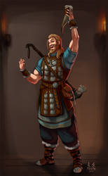 Concept: Human Cleric / Viking