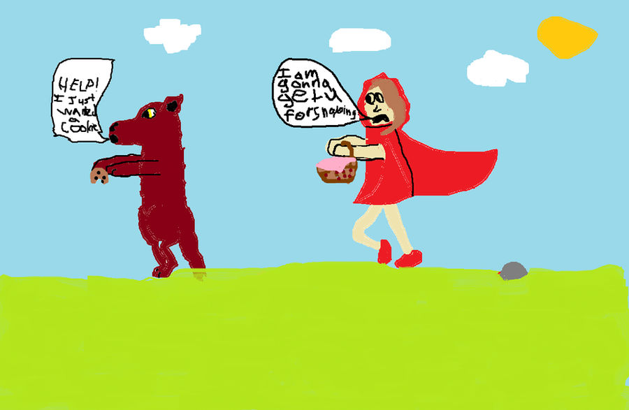 Grumpy Red Riding Hood ruthless red riding hood by alphasilverwolf on DeviantArt