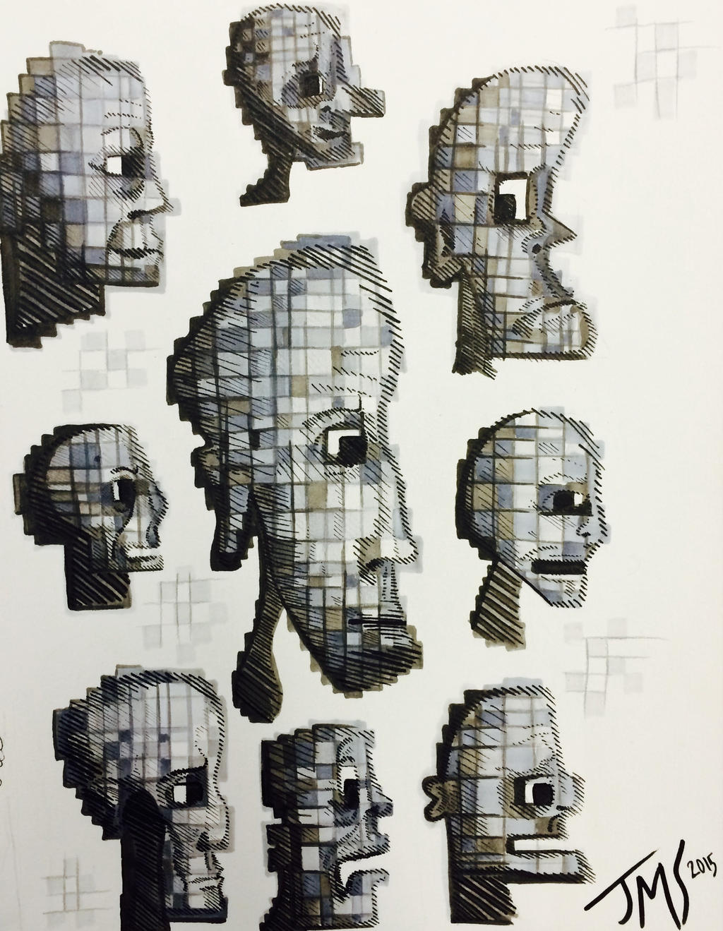 Blocky people by JoeythatJoey on DeviantArt