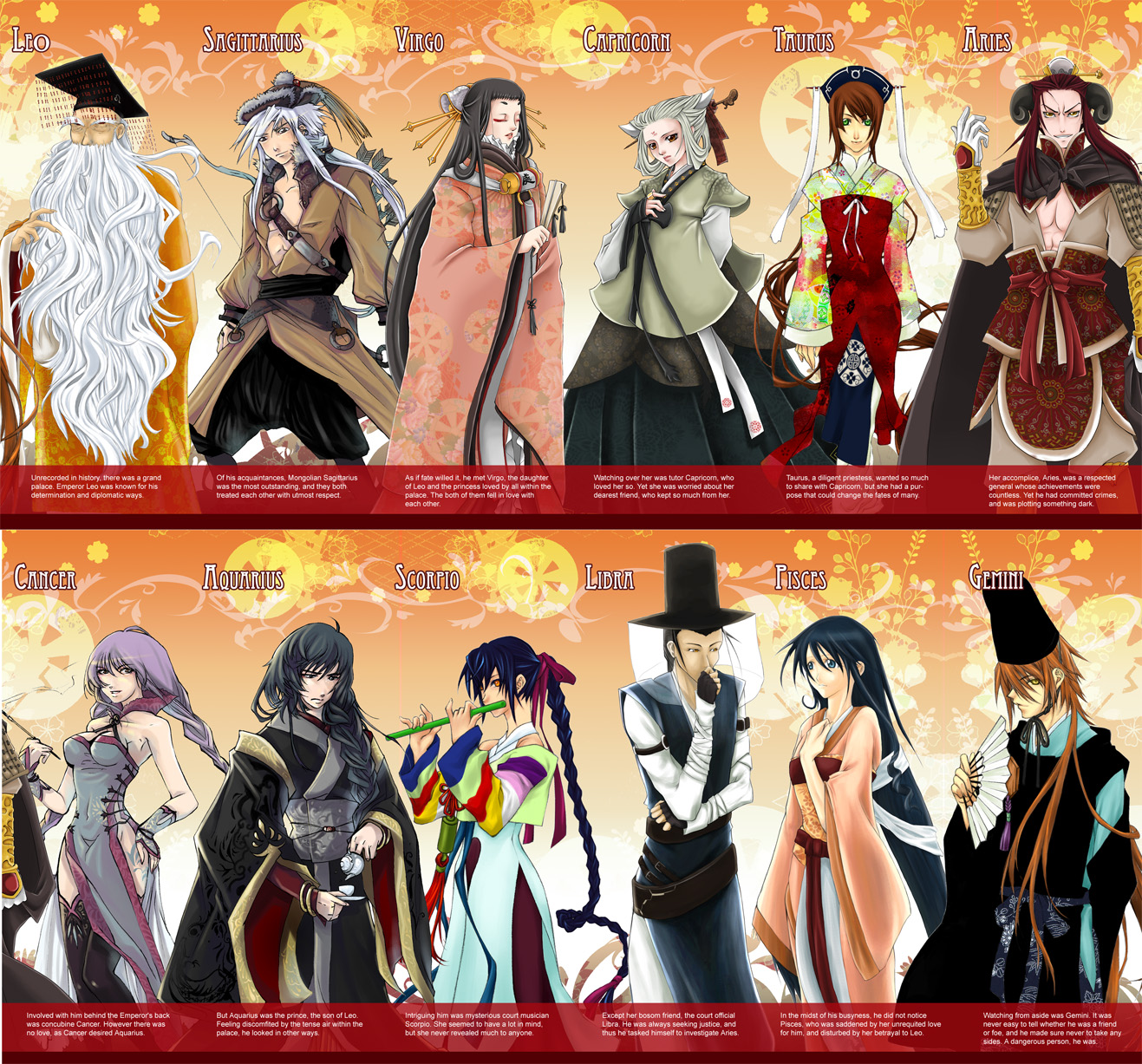 Oriental theme Zodiac Bookmark by mandachan