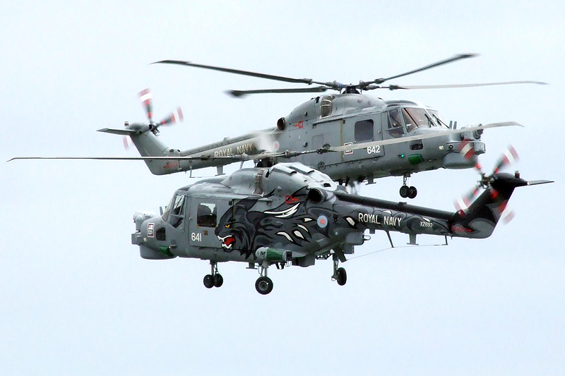 black cats royal display team lynx  helicopters