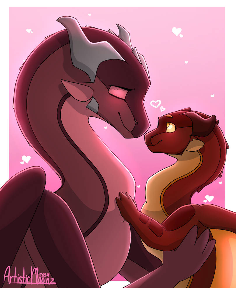Cliff Ruby Ruby and Cliff - Wings of Fire by ArtisticMoonz on DeviantArt