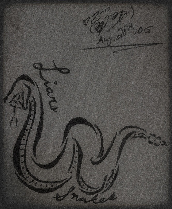 Liars and Snakes (tattoo design)