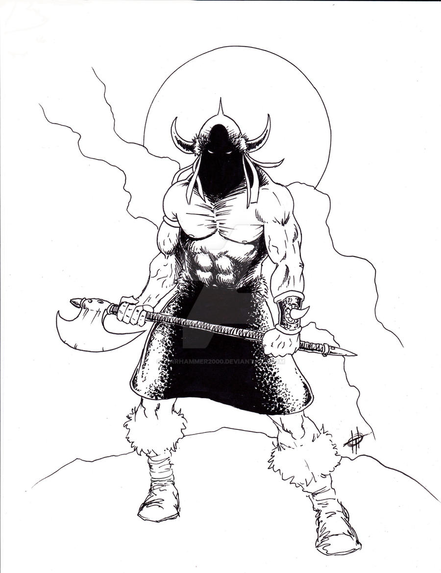 Axeman Drawing Axeman II by warhammer2000 on DeviantArt